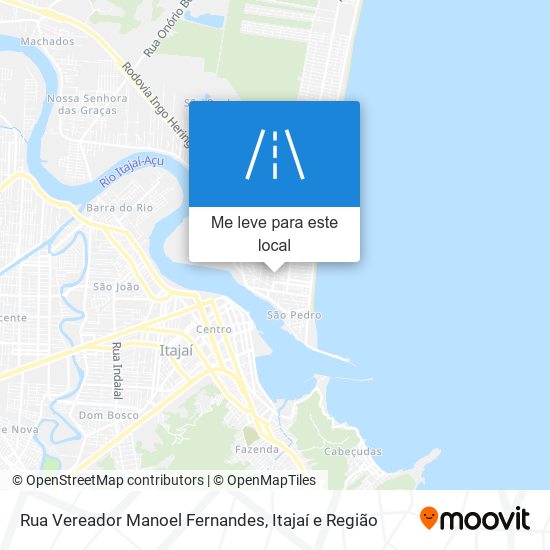 Rua Vereador Manoel Fernandes mapa