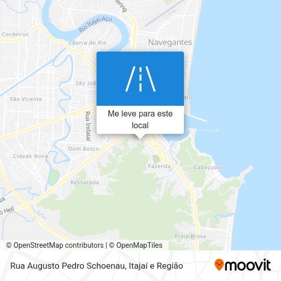 Rua Augusto Pedro Schoenau mapa