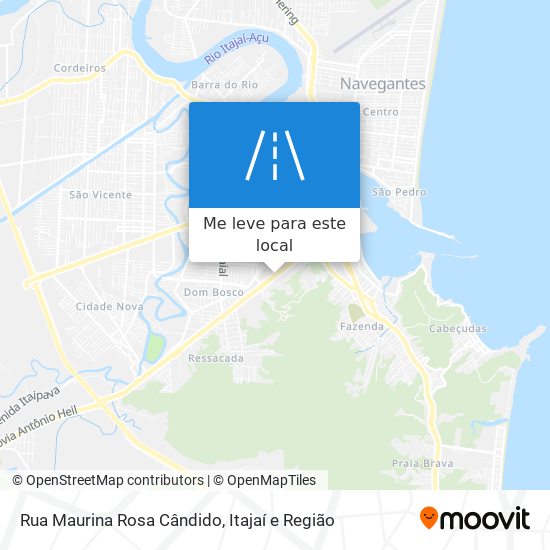 Rua Maurina Rosa Cândido mapa