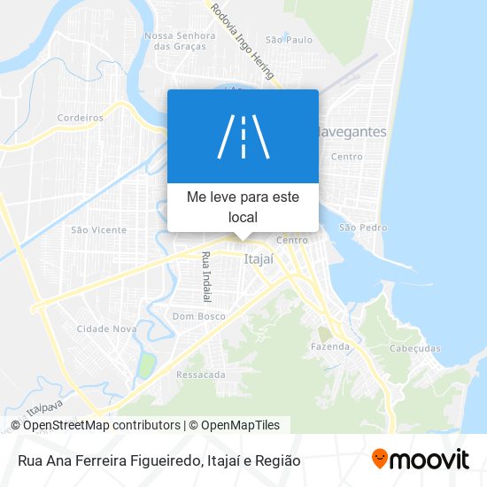 Rua Ana Ferreira Figueiredo mapa
