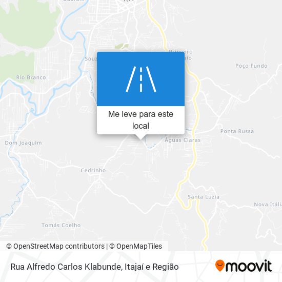 Rua Alfredo Carlos Klabunde mapa