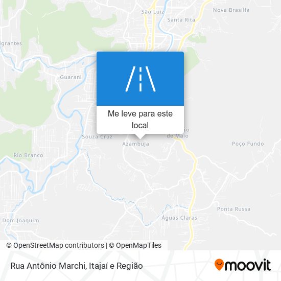 Rua Antônio Marchi mapa