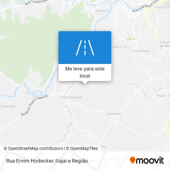 Rua Ervim Hodecker mapa