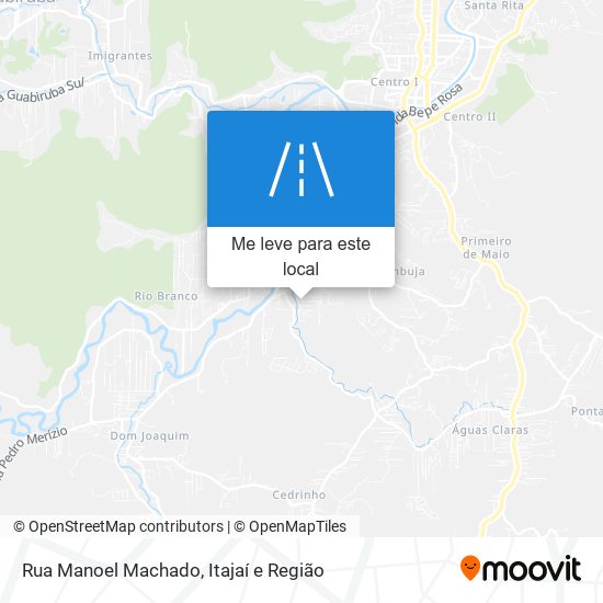 Rua Manoel Machado mapa