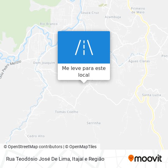 Rua Teodósio José De Lima mapa