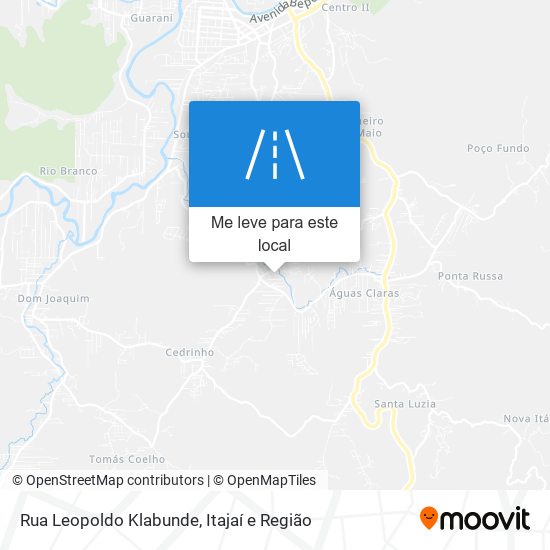 Rua Leopoldo Klabunde mapa