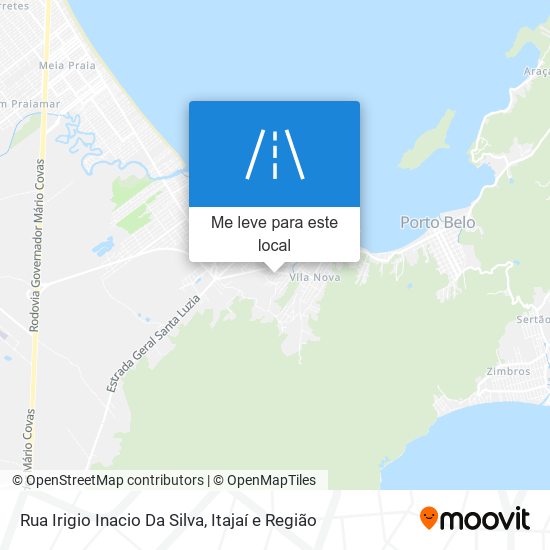 Rua Irigio Inacio Da Silva mapa