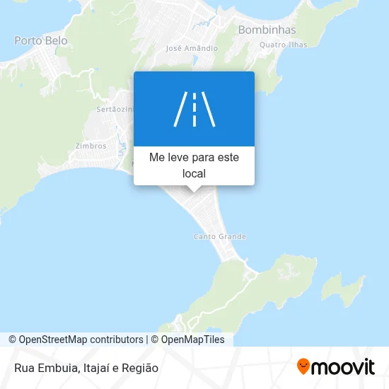 Rua Embuia mapa