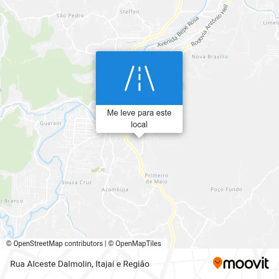 Rua Alceste Dalmolin mapa
