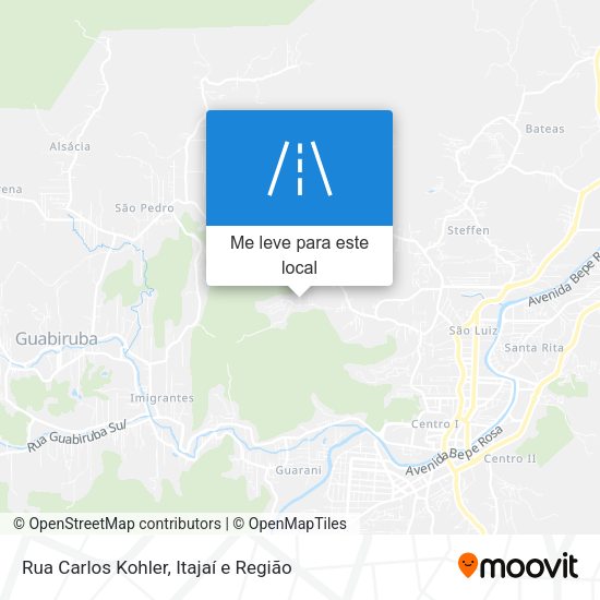 Rua Carlos Kohler mapa