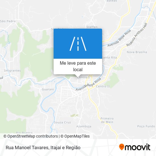 Rua Manoel Tavares mapa
