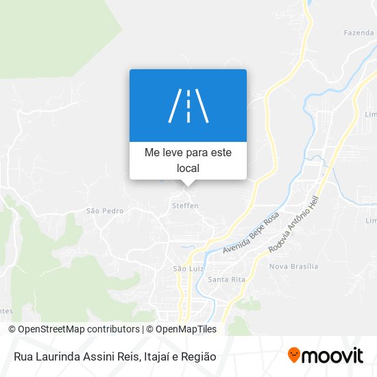 Rua Laurinda Assini Reis mapa