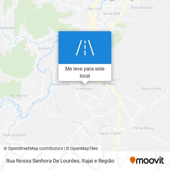 Rua Nossa Senhora De Lourdes mapa