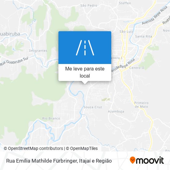 Rua Emília Mathilde Fürbringer mapa