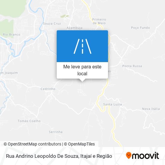 Rua Andrino Leopoldo De Souza mapa