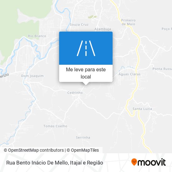 Rua Bento Inácio De Mello mapa