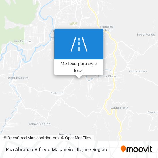Rua Abrahão Alfredo Maçaneiro mapa