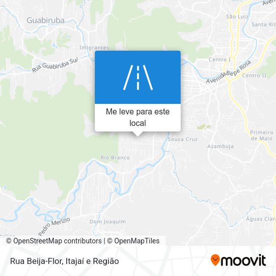 Rua Beija-Flor mapa