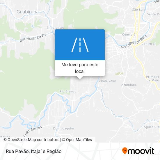 Rua Pavão mapa