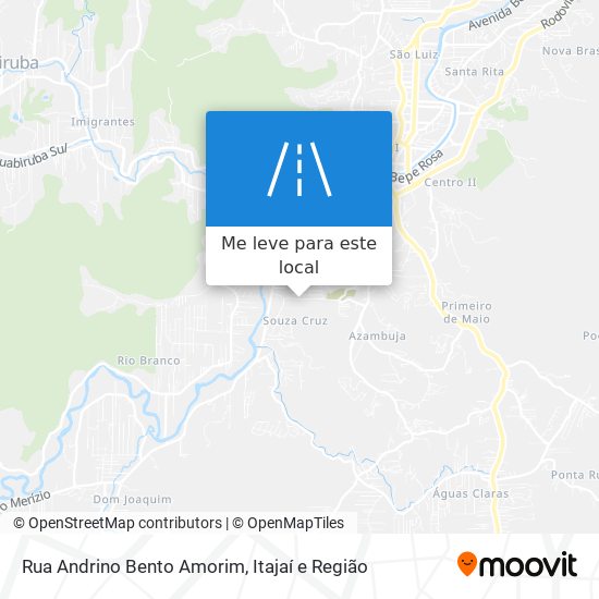 Rua Andrino Bento Amorim mapa