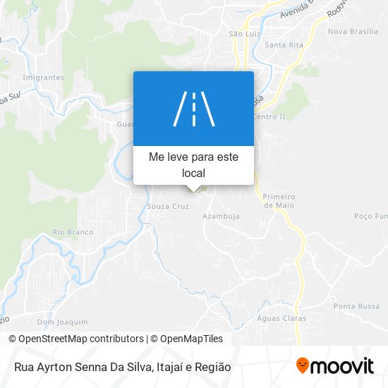 Rua Ayrton Senna Da Silva mapa