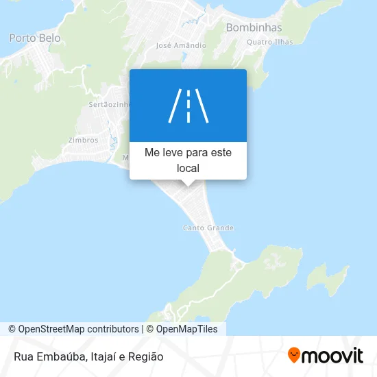 Rua Embaúba mapa