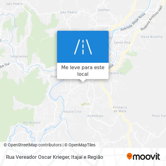 Rua Vereador Oscar Krieger mapa