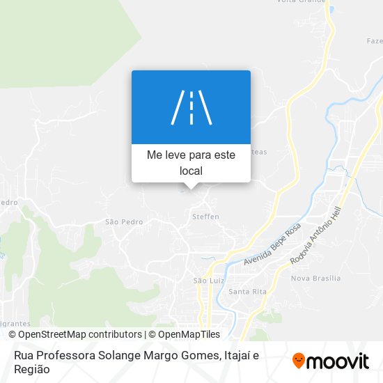Rua Professora Solange Margo Gomes mapa