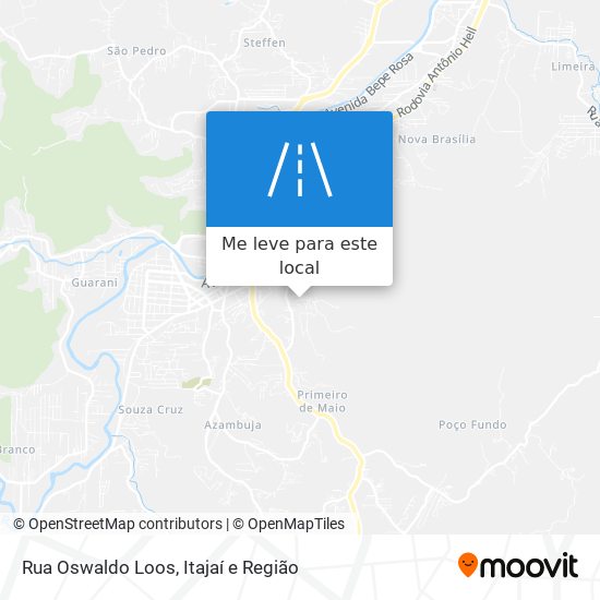 Rua Oswaldo Loos mapa