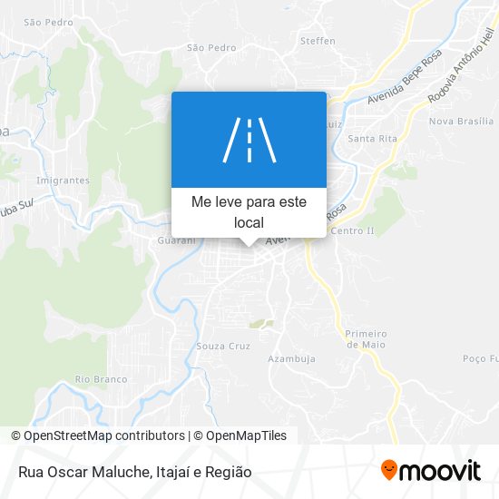 Rua Oscar Maluche mapa