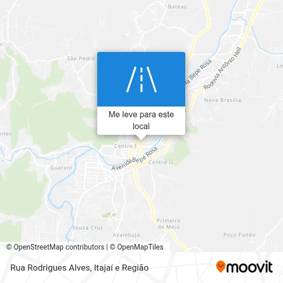 Rua Rodrigues Alves mapa