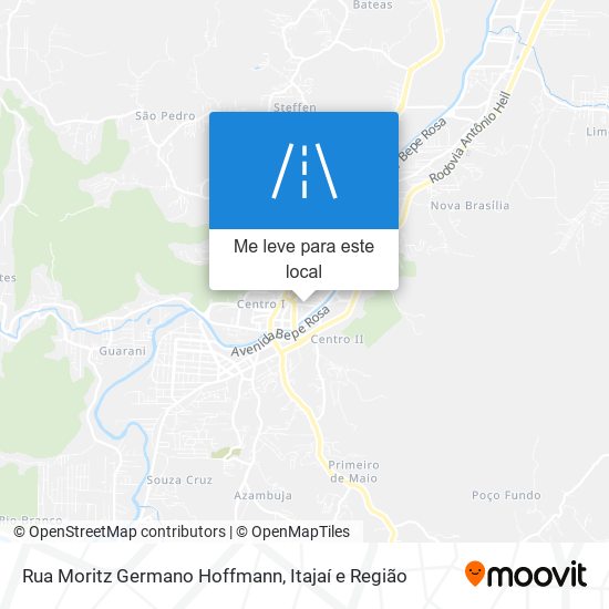 Rua Moritz Germano Hoffmann mapa
