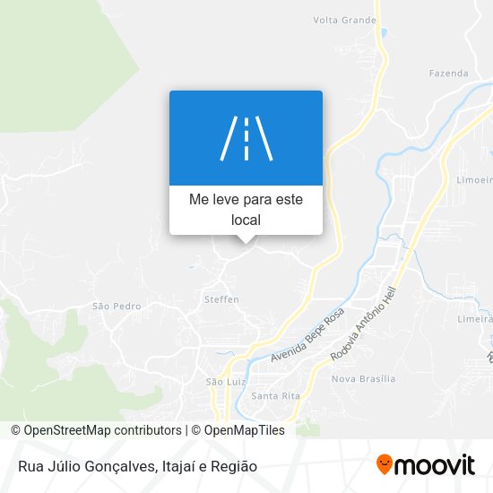 Rua Júlio Gonçalves mapa