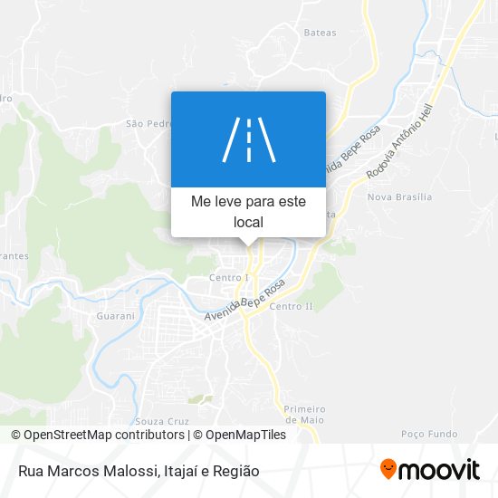 Rua Marcos Malossi mapa