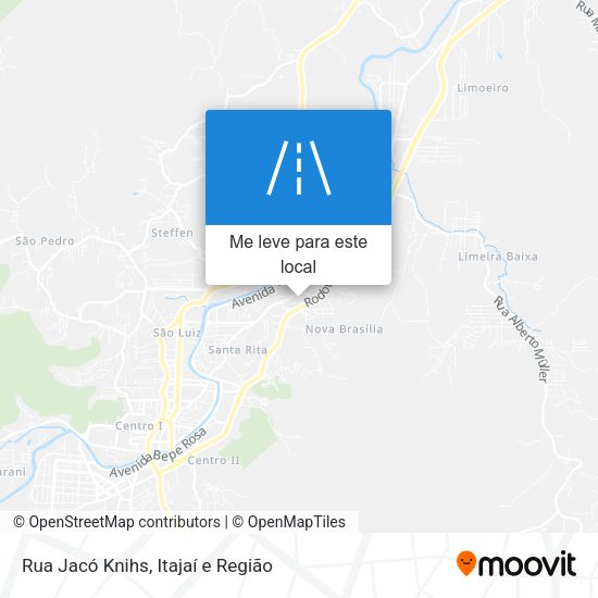 Rua Jacó Knihs mapa