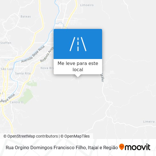 Rua Orgino Domingos Francisco Filho mapa