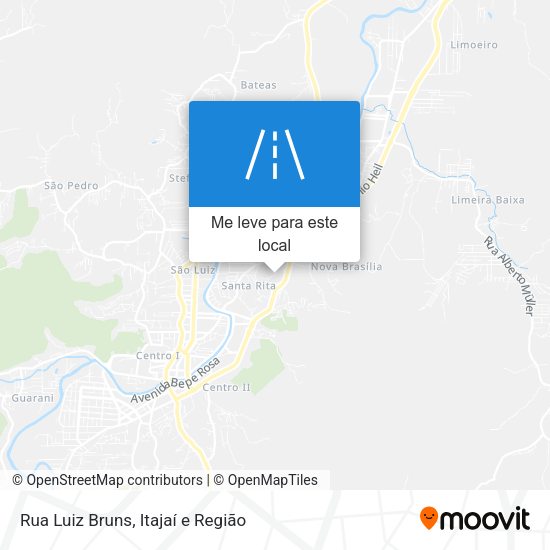 Rua Luiz Bruns mapa