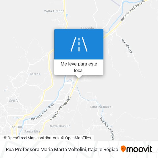 Rua Professora Maria Marta Voltolini mapa