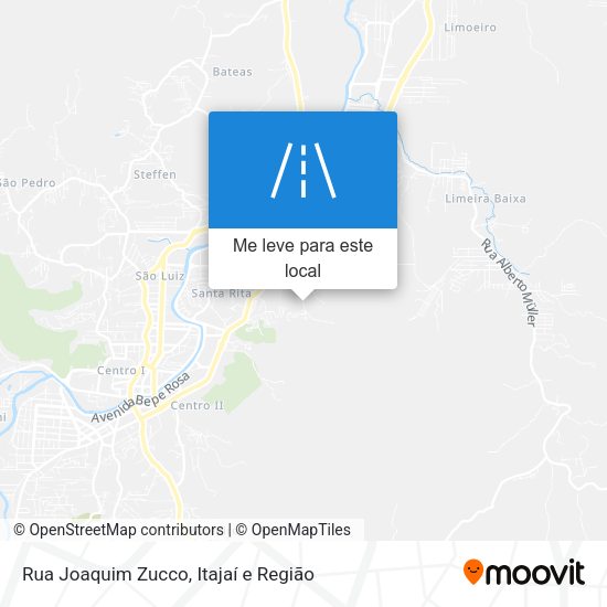 Rua Joaquim Zucco mapa