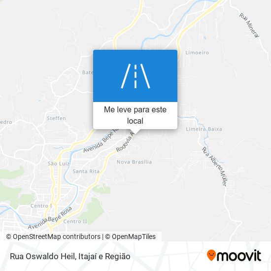 Rua Oswaldo Heil mapa