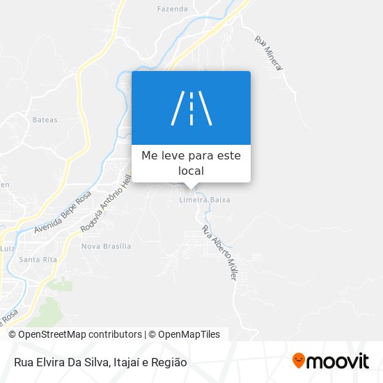 Rua Elvira Da Silva mapa