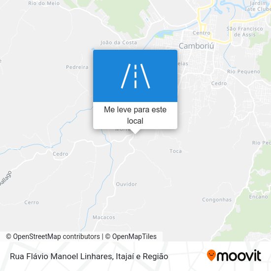 Rua Flávio Manoel Linhares mapa