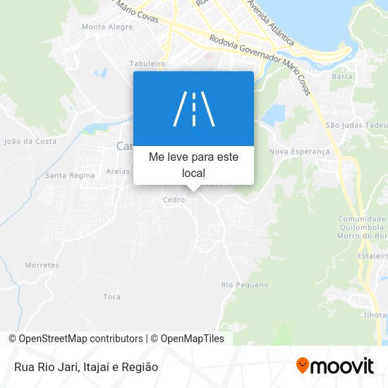 Rua Rio Jari mapa