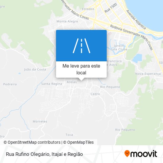 Rua Rufino Olegário mapa