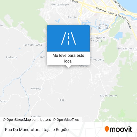 Rua Da Manufatura mapa