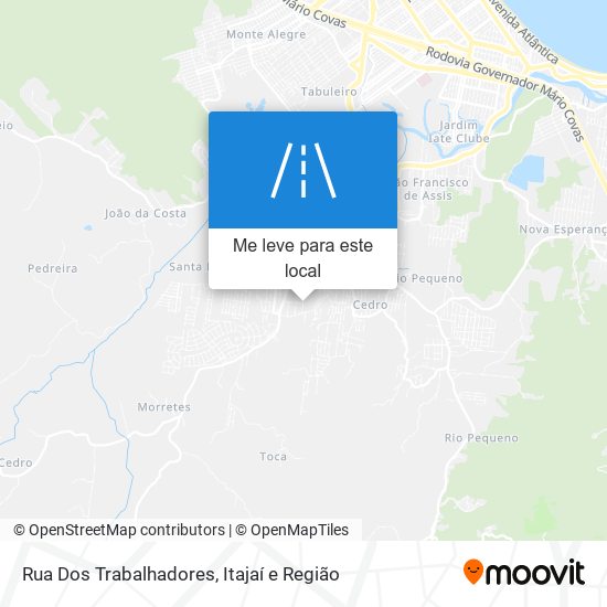 Rua Dos Trabalhadores mapa