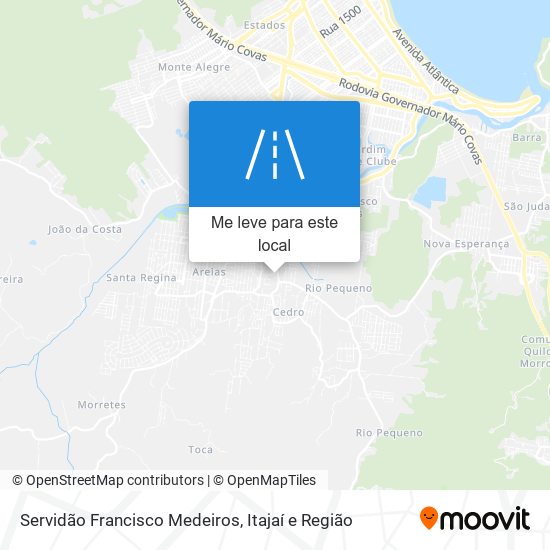Servidão Francisco Medeiros mapa