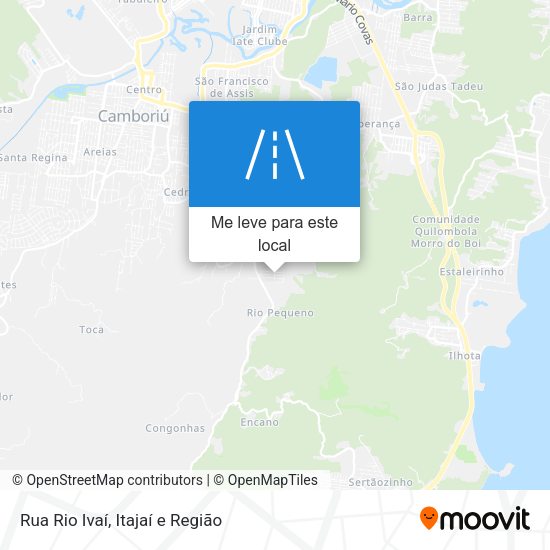 Rua Rio Ivaí mapa