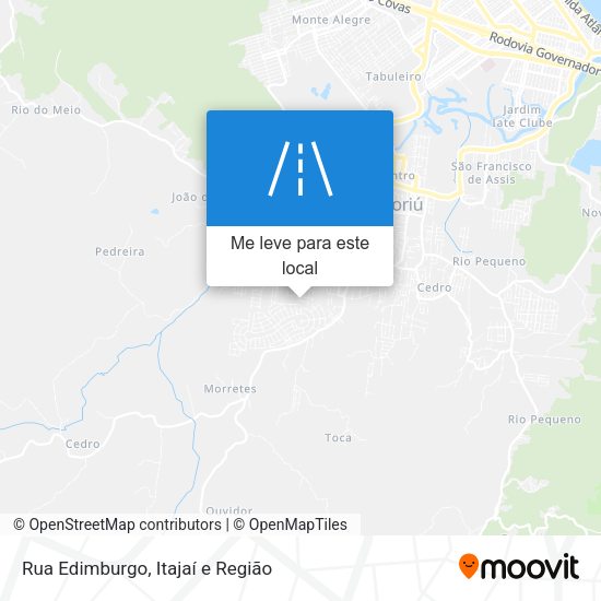 Rua Edimburgo mapa