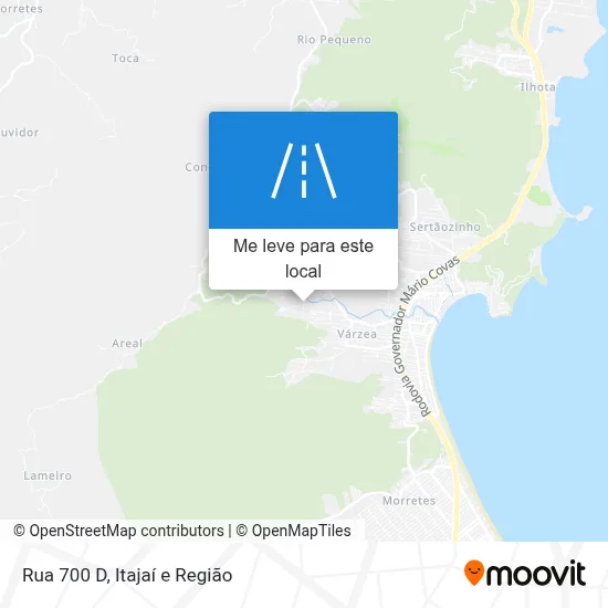 Rua 700 D mapa